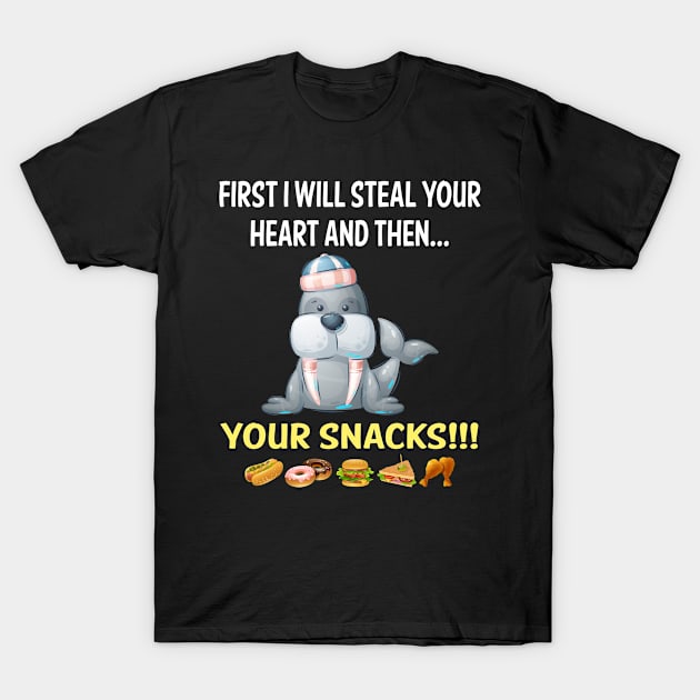 Steal Heart Walrus 17 T-Shirt by blakelan128